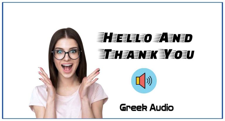 How To Say Hello And Thank You In Greek